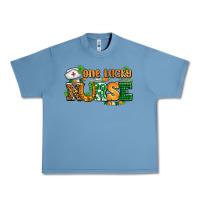 Pebble Blue one lucky nurse Urban Heavy Tee - AdoDesignShop