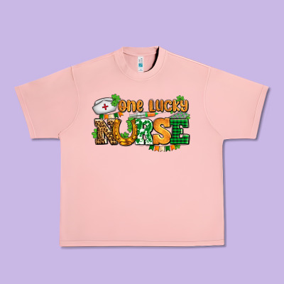 One Lucky Nurse Urban Heavy Tee Designed By Adodesignshop