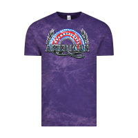Cloud Purple American rainbow Vintage Tee - NancyCooperArtShop