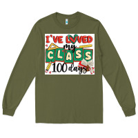 Army Green i've loved my class 100 days Long Sleeve Tee - MaliasSmallBusiness