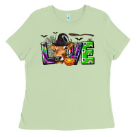 Love Halloween Cow Ladies Tee | Teevron
