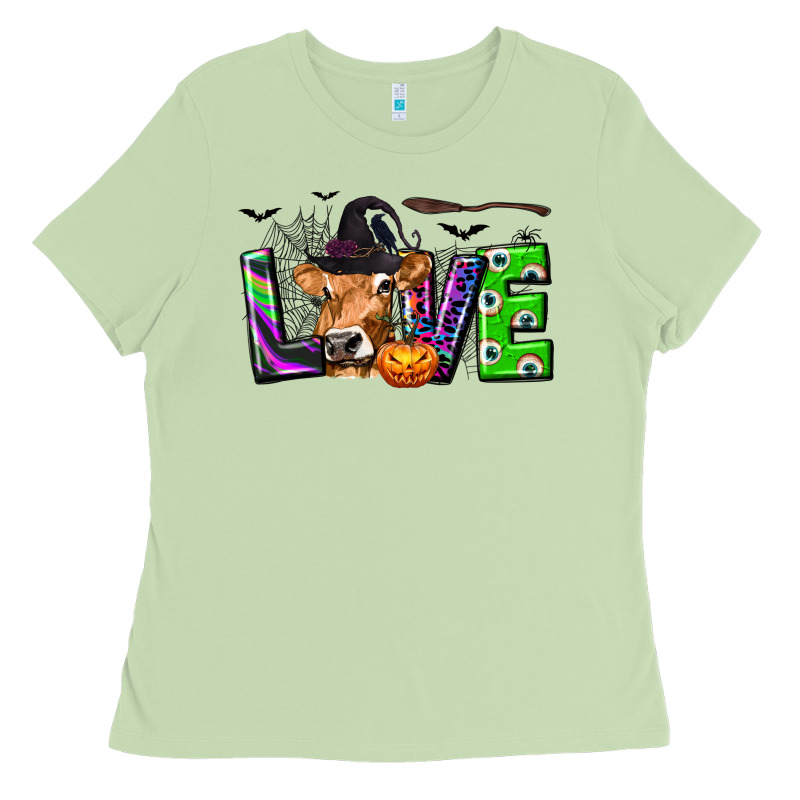 Love Halloween Cow Ladies Tee by texasbilliewilder | Teevron