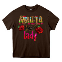 Chocolate Brown abuela our lady Heavy Core Tee - CTS Tumbler Store