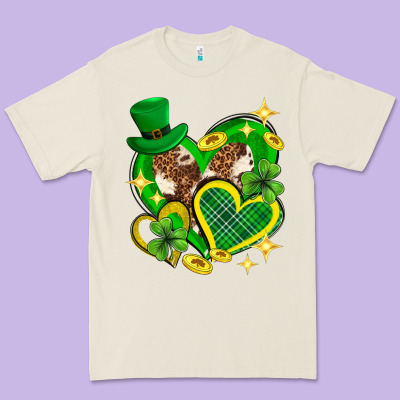 St. Patrick's Day Lucky Heart Premium Tee Designed By Neo Western