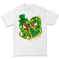 White St. Patrick's Day lucky heart Premium Tee - Neo Western