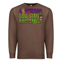 Chestnut Louisiana Mardi Gras Premium Sweatshirt - NancyCooperArtShop