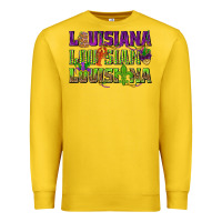 Lemon Louisiana Mardi Gras Premium Sweatshirt - NancyCooperArtShop