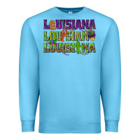Ocean Blue Louisiana Mardi Gras Premium Sweatshirt - NancyCooperArtShop
