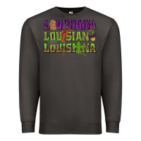 Smoke Louisiana Mardi Gras Premium Sweatshirt - NancyCooperArtShop