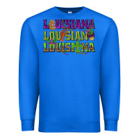 True Royal Louisiana Mardi Gras Premium Sweatshirt - NancyCooperArtShop