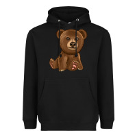 Black bear Heavyweight Hoodie - texasbilliewilder