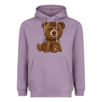 Lavender bear Heavyweight Hoodie - texasbilliewilder