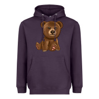 Plum bear Heavyweight Hoodie - texasbilliewilder