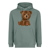 Sage bear Heavyweight Hoodie - texasbilliewilder
