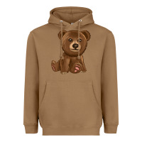 Toasted Coconut bear Heavyweight Hoodie - texasbilliewilder