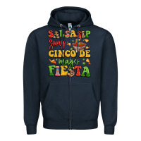 Navy salsasip sway cinco de mayo fiesta Zipper Hoodie - LillyAllenDesigns