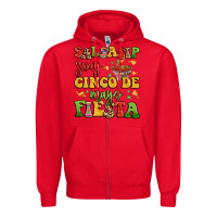 Red salsasip sway cinco de mayo fiesta Zipper Hoodie - LillyAllenDesigns