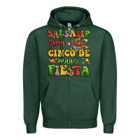 Sports Green salsasip sway cinco de mayo fiesta Zipper Hoodie - LillyAllenDesigns