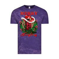 Cloud Purple merry christmas boots hat rope Vintage Tee - AdoDesignShop