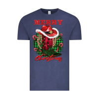 Vintage Denim merry christmas boots hat rope Vintage Tee - AdoDesignShop