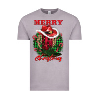 Vintage Zinc merry christmas boots hat rope Vintage Tee - AdoDesignShop