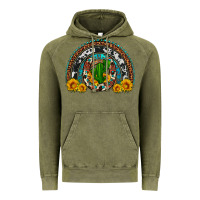 Vintage Olive cactus sunflower horseshoe rainbow Vintage Hoodie - Artiststas