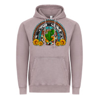 Vintage Zinc cactus sunflower horseshoe rainbow Vintage Hoodie - Artiststas