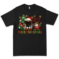 Black merry christmas buffalo afro gnomies Premium Tee - FaDigitalArtStudio