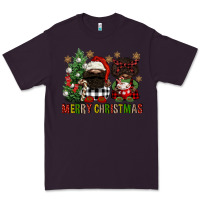 Plum merry christmas buffalo afro gnomies Premium Tee - FaDigitalArtStudio