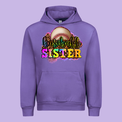 Baseball Sister Urban Hoodie Designed By Oliviacreatesart