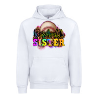 White baseball sister Urban Hoodie - OliviaCreatesArt
