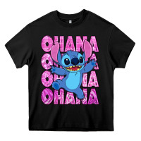 Black ohana stitch Heavy Core Tee - Zillion Design Studio