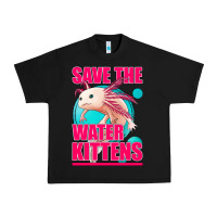 Black save the water kittens axolotl Urban Heavy Tee - Jasminsmagicworld