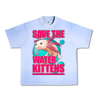 Grape Ice save the water kittens axolotl Urban Heavy Tee - Jasminsmagicworld