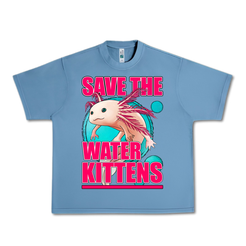 Save The Water Kittens Axolotl Urban Heavy Tee by Jasminsmagicworld | Teevron