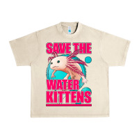 Sandshell save the water kittens axolotl Urban Heavy Tee - Jasminsmagicworld