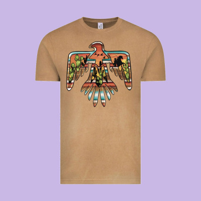 Desert Thunderbird Vintage Tee Designed By Barkaloodesign