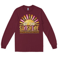 Burgundy be the sunshine Long Sleeve Tee - MaliasSmallBusiness
