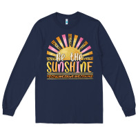 Navy be the sunshine Long Sleeve Tee - MaliasSmallBusiness