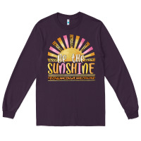 Plum be the sunshine Long Sleeve Tee - MaliasSmallBusiness
