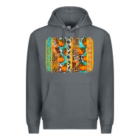 Rock Fall Pumpkin brushstrokes Premium Hoodie - NancyCooperArtShop