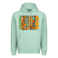 Seafoam Fall Pumpkin brushstrokes Premium Hoodie - NancyCooperArtShop