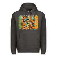 Smoke Fall Pumpkin brushstrokes Premium Hoodie - NancyCooperArtShop
