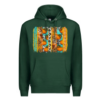 Sports Green Fall Pumpkin brushstrokes Premium Hoodie - NancyCooperArtShop