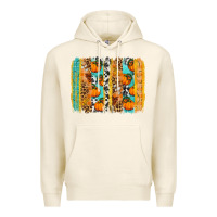Tofu Fall Pumpkin brushstrokes Premium Hoodie - NancyCooperArtShop