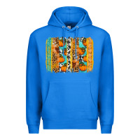 True Royal Fall Pumpkin brushstrokes Premium Hoodie - NancyCooperArtShop
