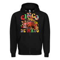 Black cinco de mayo truck Zipper Hoodie - LillyAllenDesigns