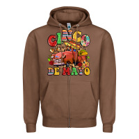 Chestnut cinco de mayo truck Zipper Hoodie - LillyAllenDesigns