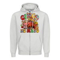 Dove Grey cinco de mayo truck Zipper Hoodie - LillyAllenDesigns