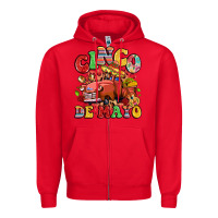 Red cinco de mayo truck Zipper Hoodie - LillyAllenDesigns